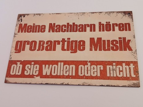 Holzschild mit spruch - mit,