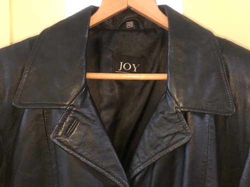 Echt leder long jacke - leder,