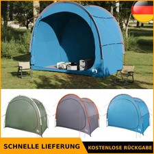 Beistellzelt Lagerzelt Umkleidezelt Campingzelt Grau Orange Wasserdicht vidaXL