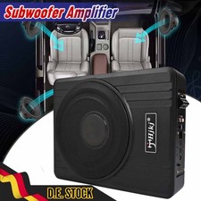 Untersitz-Aktiv-Subwoofer + Kabelset Auto Bassbox Kompakt Lautsprecher Bass 10''