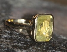 Eleganter Lemon  Citrin Ring