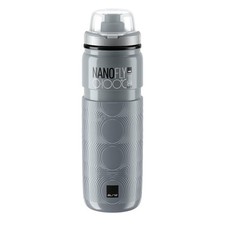 Elite Fahrrad Thermal Trink Flasche Nanofly 500ml Grau 0-100° Thermo Wasser