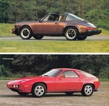 PORSCHE 911 G-Modell 924 928 AUDI 5000 4000 Coupe Prospekt Brochure USA 1982 24