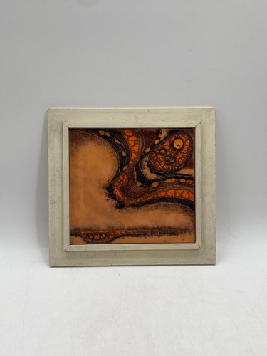 Kupfer emaille 70er wandbild - *,