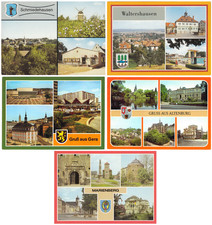 5 Stück DDR Ansichtskarten /