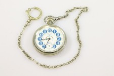 Trachten Taschenuhr Bergland Handaufzug 17 Rubis Emailziffernblatt (BX2301)