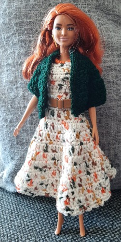 Barbie kleid natur bunt - natur,