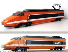 Lima Vintage Kutsche Motorisch Mit Motor + Licht Tgv Orange SNCF Skala N 1/160