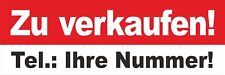 Zu verkaufen! PVC-Banner mit Ösen 5 versch. Größen, mit Ihrem Eindruck! Tel. etc
