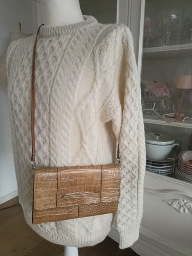 Vintage tasche clutch krokodil - vintage,