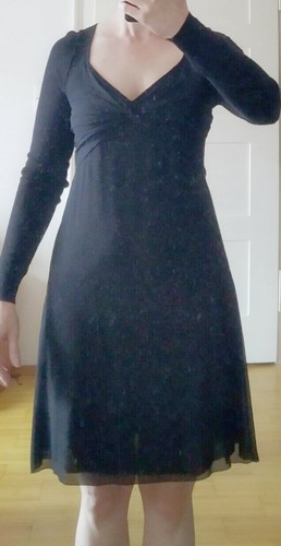 Chiffon abendkleid schwarz - chiffon,