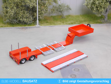 1:87 EM101 1:87 Bausatz für Tiefbett Auflieger 2achs für Landmaschinentransporte