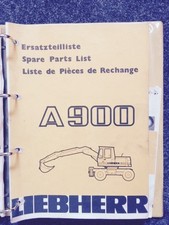 x 153 Liebherr A 900  Ersatzteilliste parts list Ersatzteilbuch