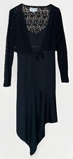 Damen Schwarzes Sommerkleid Im