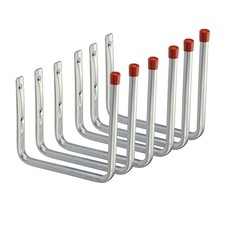 6er-Set Deckenhaken verzinkt 235×210×205 mm – Wandhaken Aufbewahrungshaken 15 kg