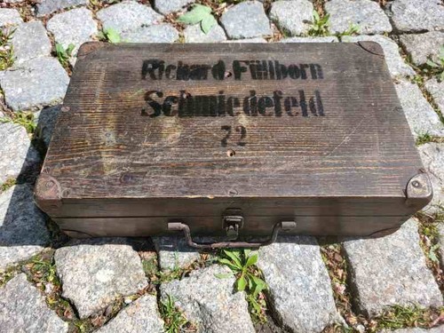 Alter holzkoffer koffer - holzkoffer,,