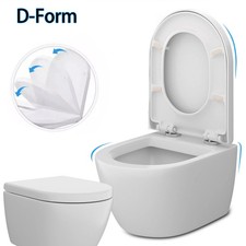 WC Sitz mit Absenkautomatik Toilettendeckel Klobrille Toilettensitz Klodeckel DE