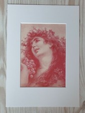 1885 Lithographie Kunstdruck