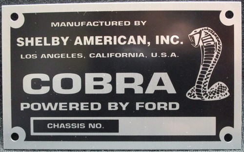 Shelby cobra chassis - cobra, platte