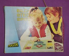 Kult Ostalgie Spielzeug  DDR Brettspiel Bild Steck Spiel Mosaik