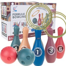 Buntes bowling für kinder - buntes,