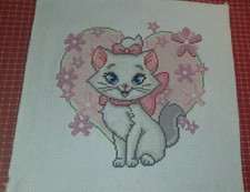 Stickbild katze - "katze", (fertig)