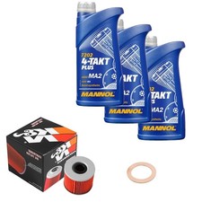 Suzuki GSX 550 ES Halbverkleidung GN71D 1986, MANNOL 10W40 3L, K&N Ölfilter Set