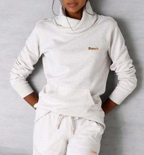 Bench Marken-Sweatshirt m. Stehkragen, natur
