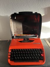 Privileg 270T Reise Schreibmaschine orange 70er Vintage mechanisch Funktioniert