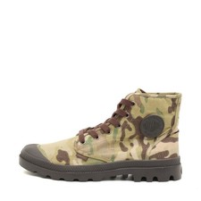 Palladium Herren Boots Schuh Camouflage Canvas Knöchelhoch Pampa Stiefel EU 42