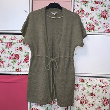 casa blanca gr. M 38 40 khaki grün strickcardigan strickjacke strickweste Jacke