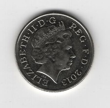 2013 Großbritannien TEN PENCE zirkuliert 