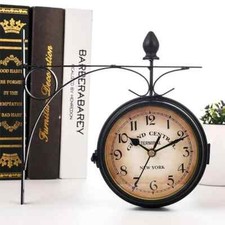 Bahnhofsuhr Retro doppelseitig