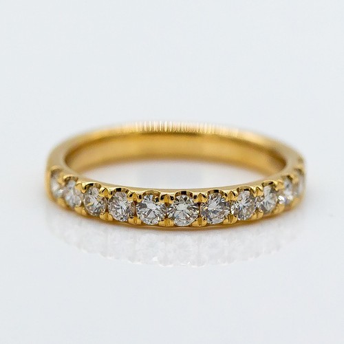 Halb memoire ring 750 - halb, 750/18k