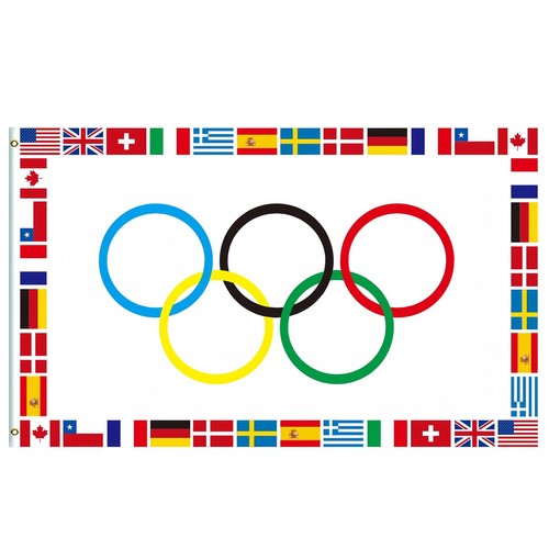 Große olympische flagge - große,
