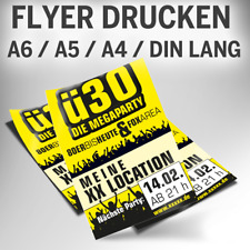 Flyer Handzettel DIN A7 A6 A5 A4  zweiseitig Offsetdruck drucken lassen