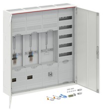 Striebel & John Zählerschrank DA47BH 2Z 1TSG IP31 weiß Stahl 105x110 cm