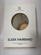 Rapunzel of Sweden  Hairband Clip in Echthaar Light Grey  /Neu