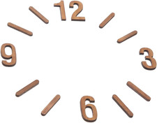 3D DIY Wanduhr-Ziffern Set