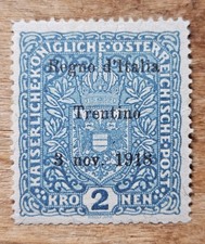 Briefmarke ITALIEN TRENTINO - alte Briefmarke aus Österreich - überfüllt neu Nr. 16