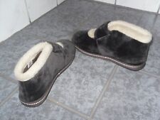Warme Hausschuhe braun mit Klettverschluss 🔴 Gr. 37 von Casa Mia, wie neu