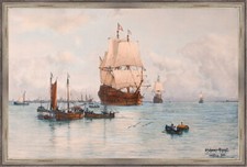 Hamburg Hafen 1914 Segelschiff Marine Schnars Alquist A1 LW 013