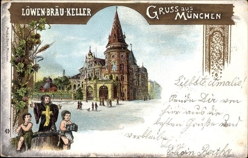 Litho münchen bayern blick - litho, bayern,