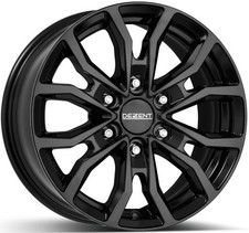 4x Alufelgen DEZENT KC black für HYUNDAI Transit Custom NRN ABE 17 Zoll Felgen