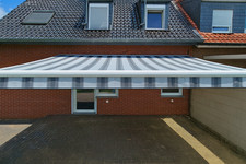 XXL Markise Sonnenschutz Terrasse Balkon 600 x 340 cm in Anthrazit/Grau modern