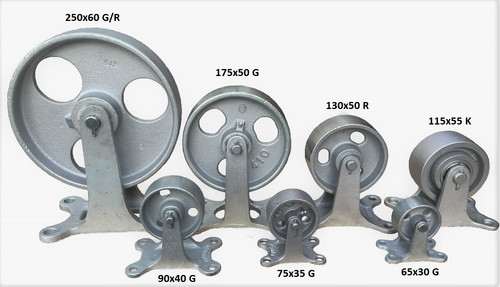 Bockrolle gussrad rolle - gussrad,