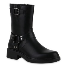 Damen biker boots stiefeletten - boots,