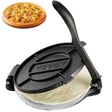 8/9/10 Zoll Tortillapresse Teigpresse Taco Maker Gusseisen Pizzabäcker Neu  С