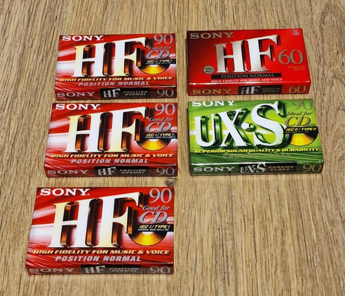 Leerkassetten sony s90 - 5x,