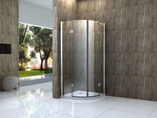 Duschkabine RINCON Viertelkreis Glas Dusche Duschwand Duschabtrennung
